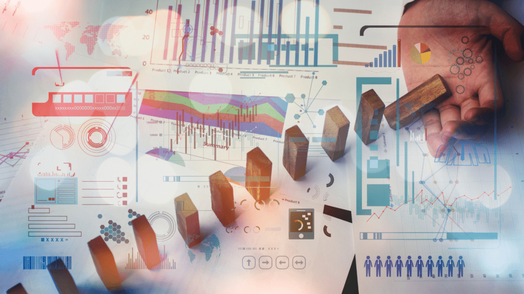 Bildliche Illustration von Statistiken und Diagrammen